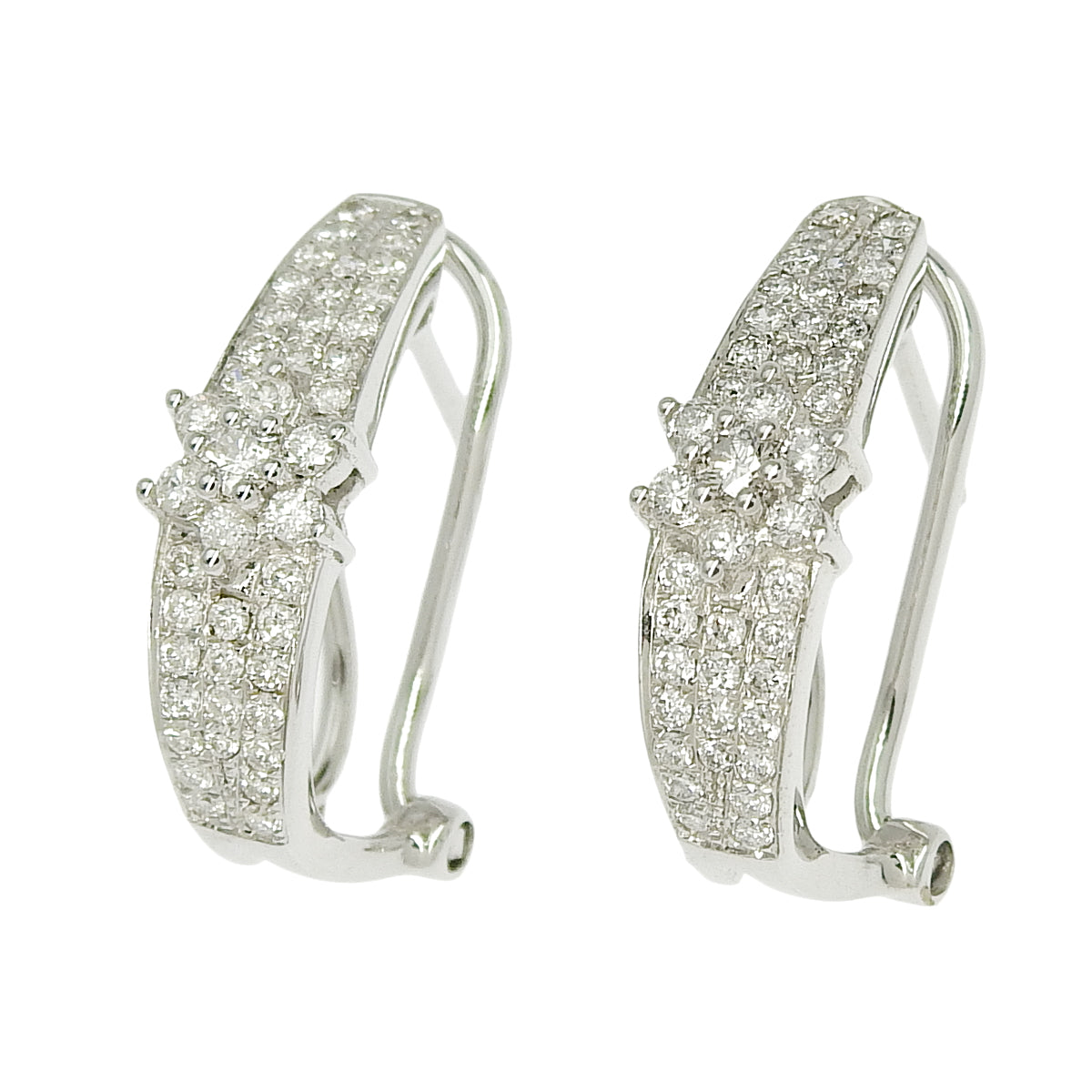 钻石耳环 D0.60 K18 白金 WG