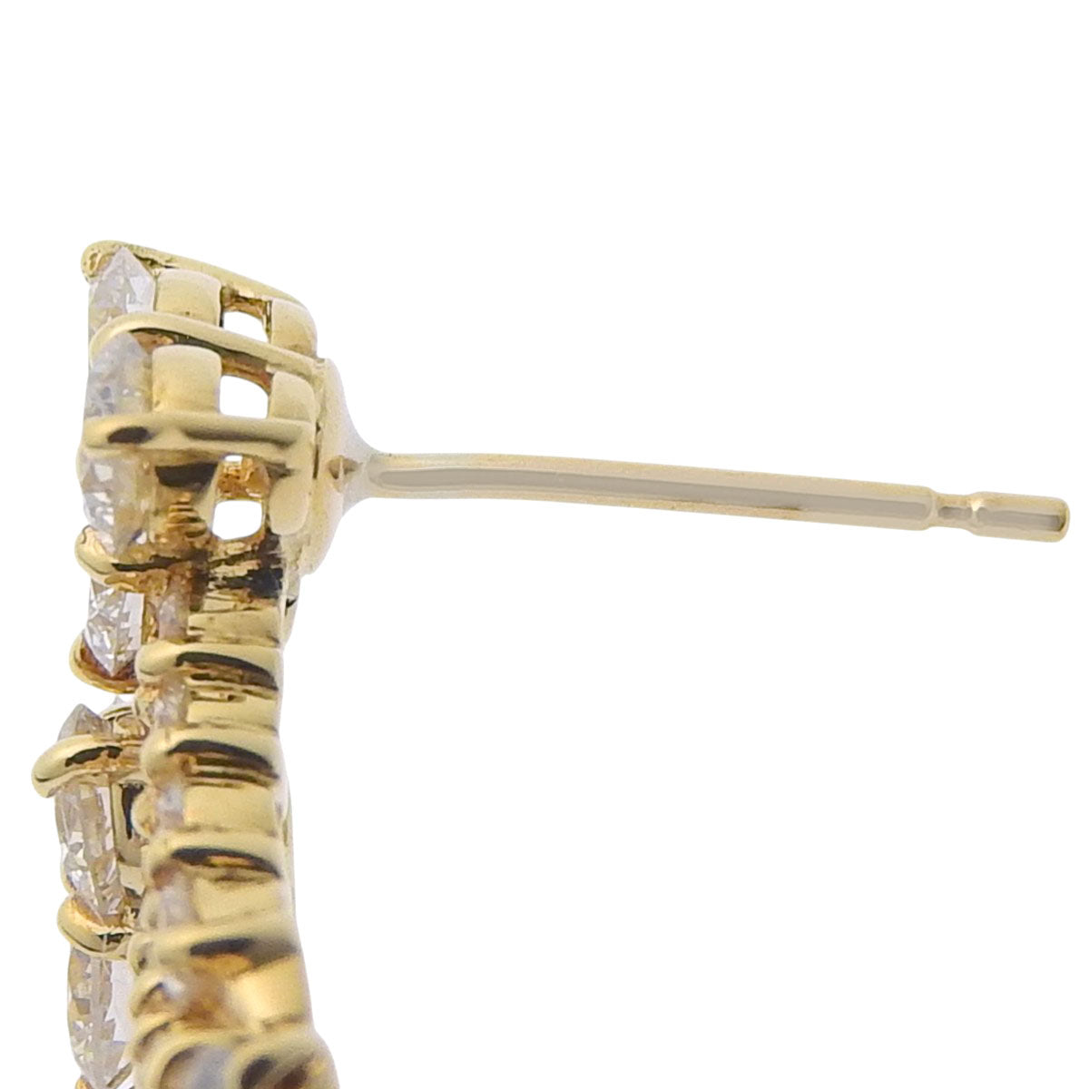 Diamond earrings D0.8,0.8K18 yellow gold YG