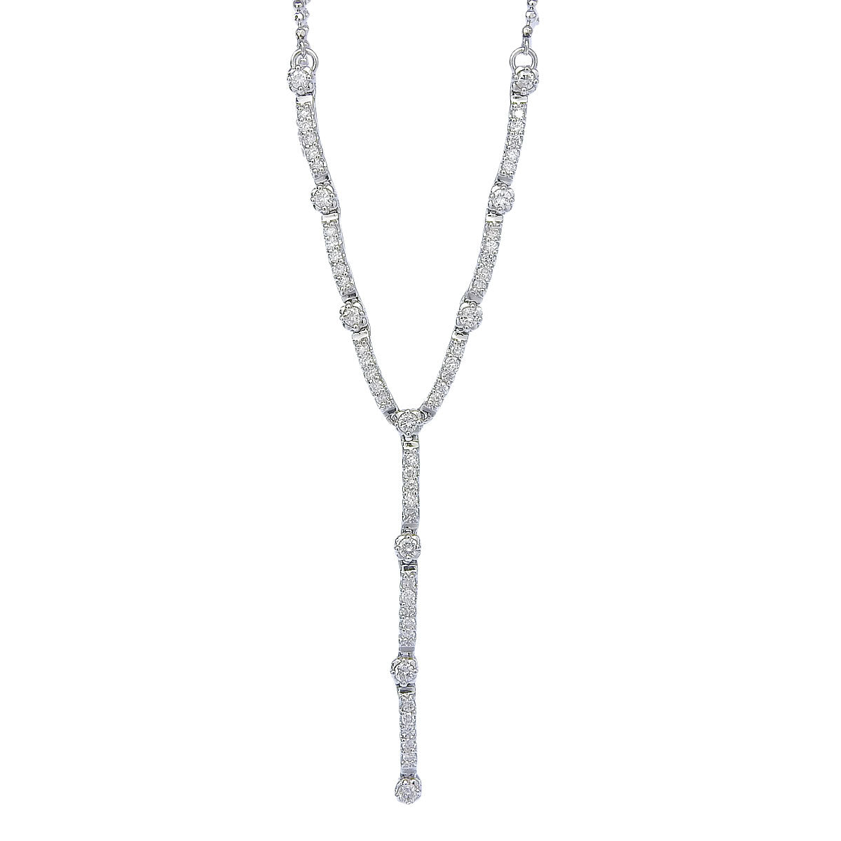 Diamond necklace, 0.56 carats, Pt850 platinum.