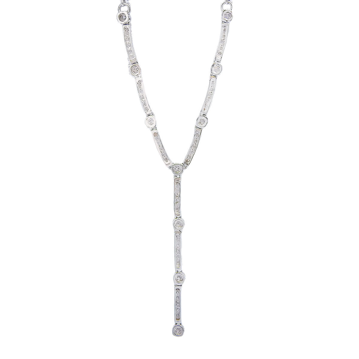 Diamond necklace, 0.56 carats, Pt850 platinum.