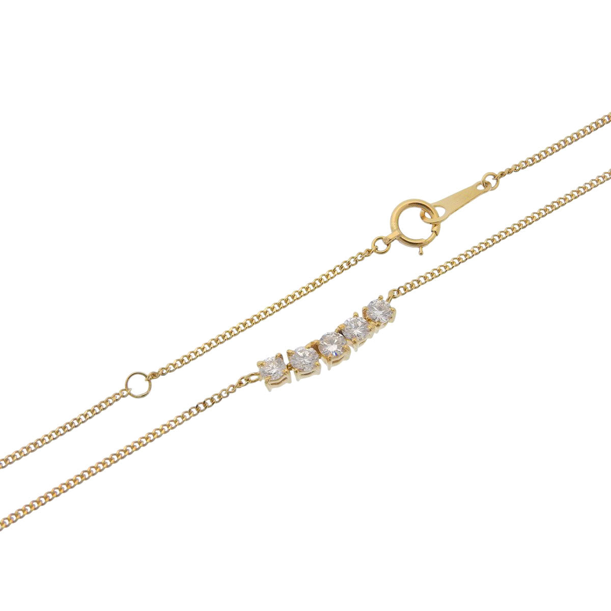 5P钻石项链 D0.51 K18 黄金 YG