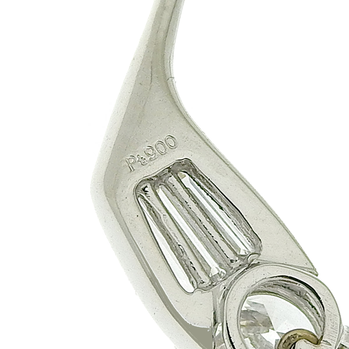 高尔夫球杆钻石项链 D1.19 K18 黄金 YG Pt900 铂金