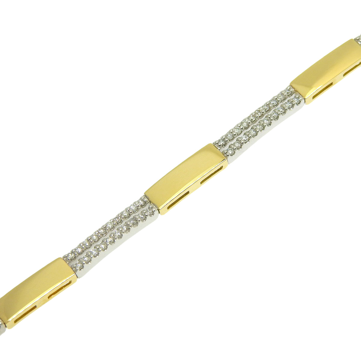 Diamond Bracelet, 1.03 carats, 18K Yellow Gold (YG), 18K White Gold (WG)