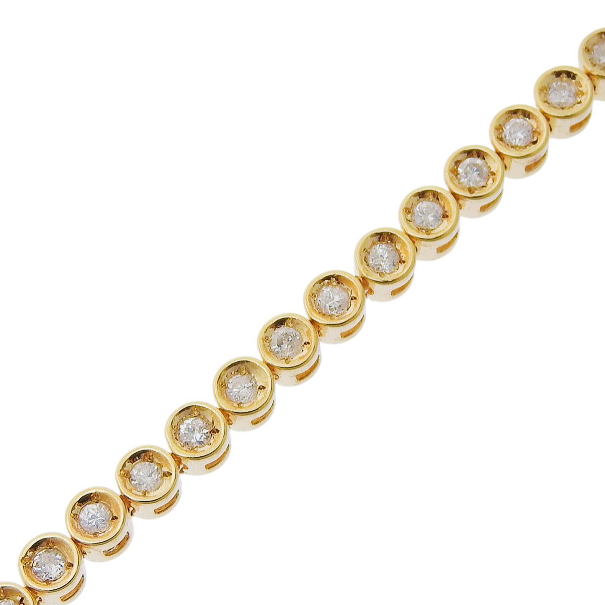 Diamond Tennis Bracelet D1.00 K18 Yellow Gold YG