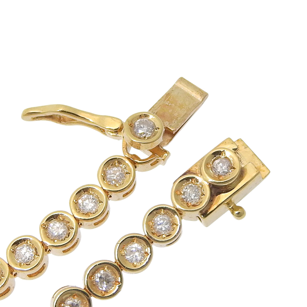 Diamond Tennis Bracelet D1.00 K18 Yellow Gold YG
