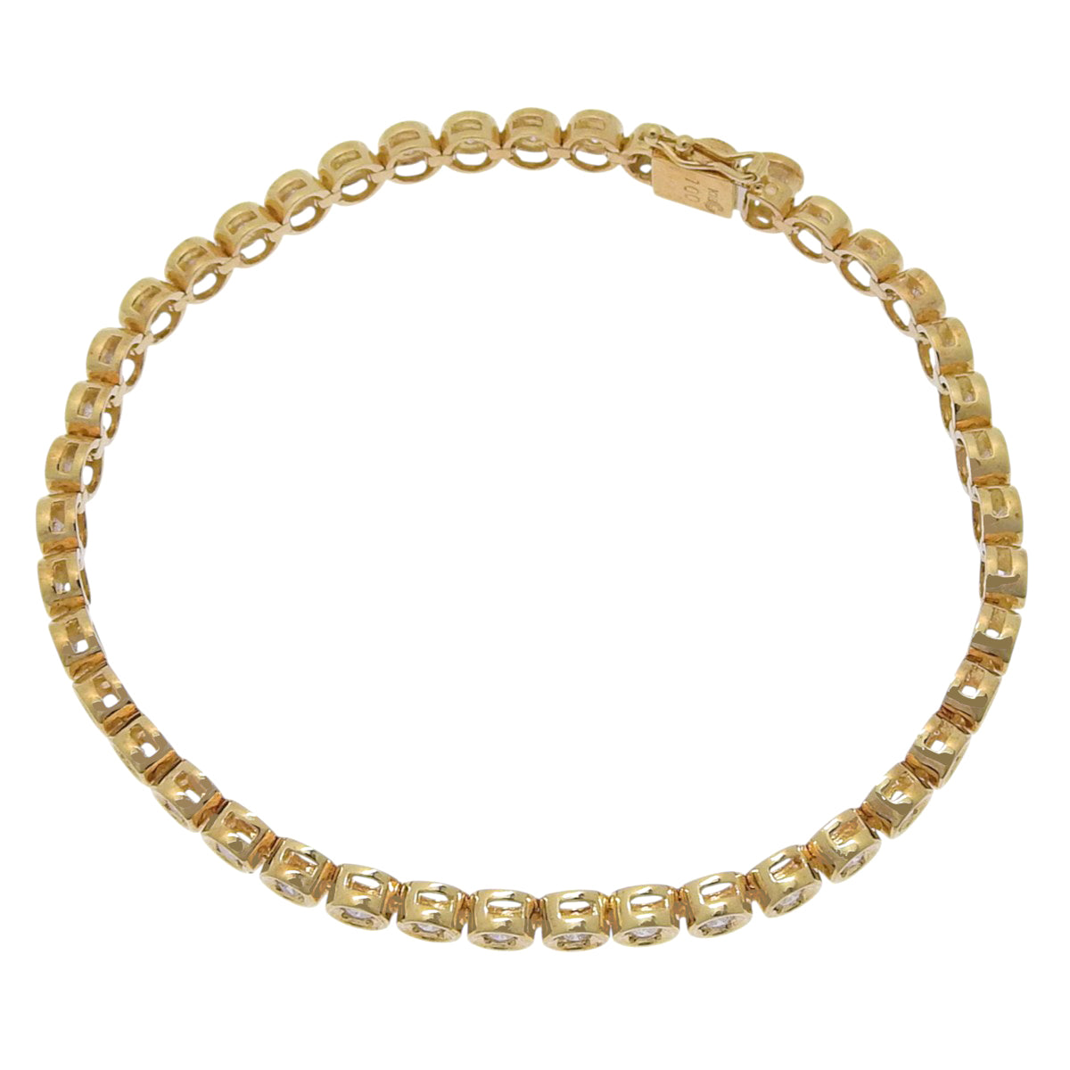 Diamond Tennis Bracelet D1.00 K18 Yellow Gold YG