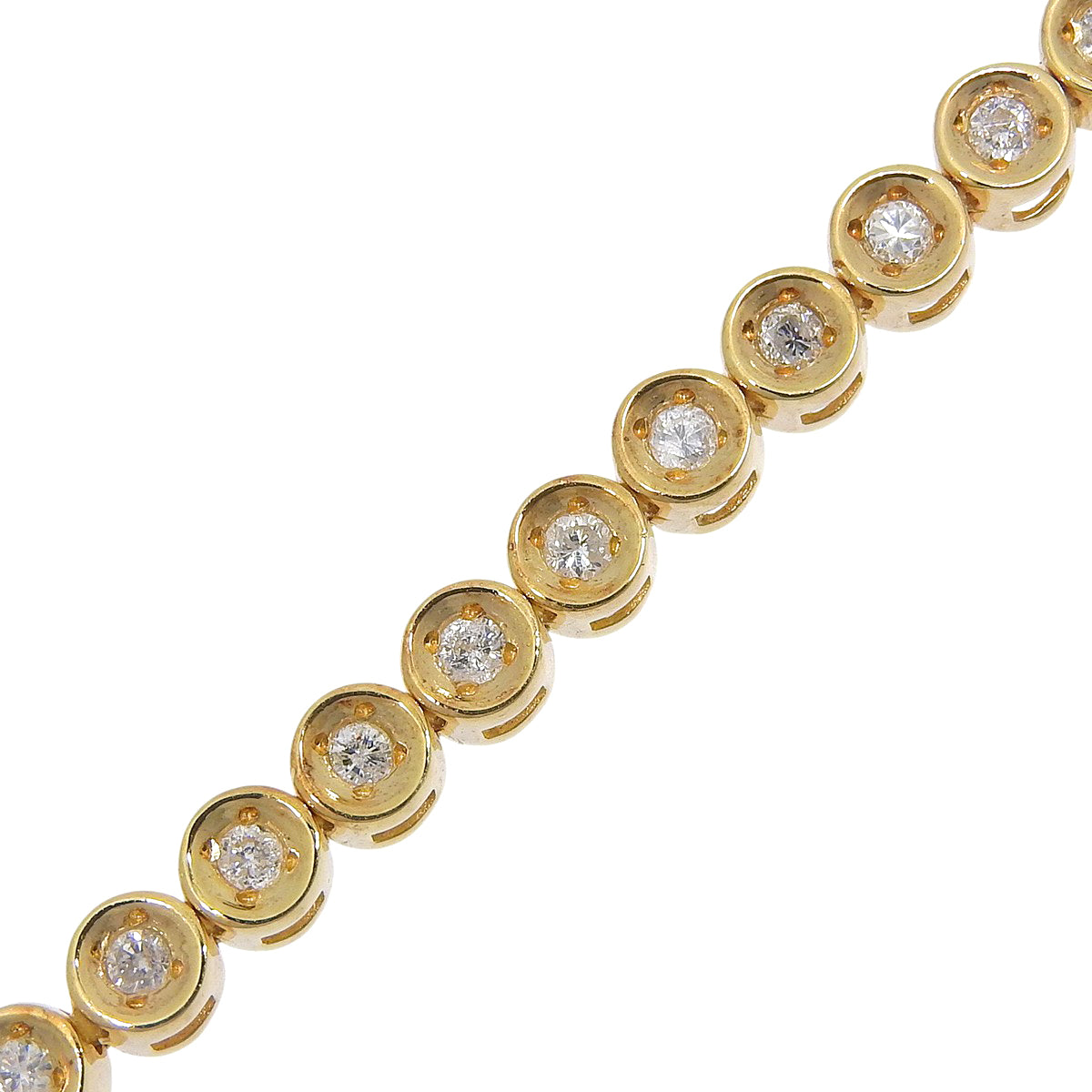 Diamond Tennis Bracelet D1.00 K18 Yellow Gold YG