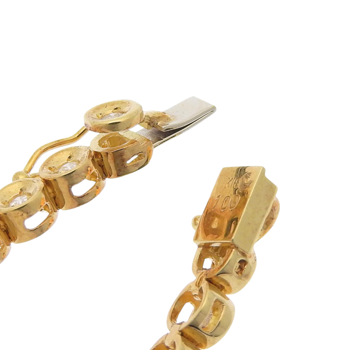 Diamond Tennis Bracelet D1.00 K18 Yellow Gold YG