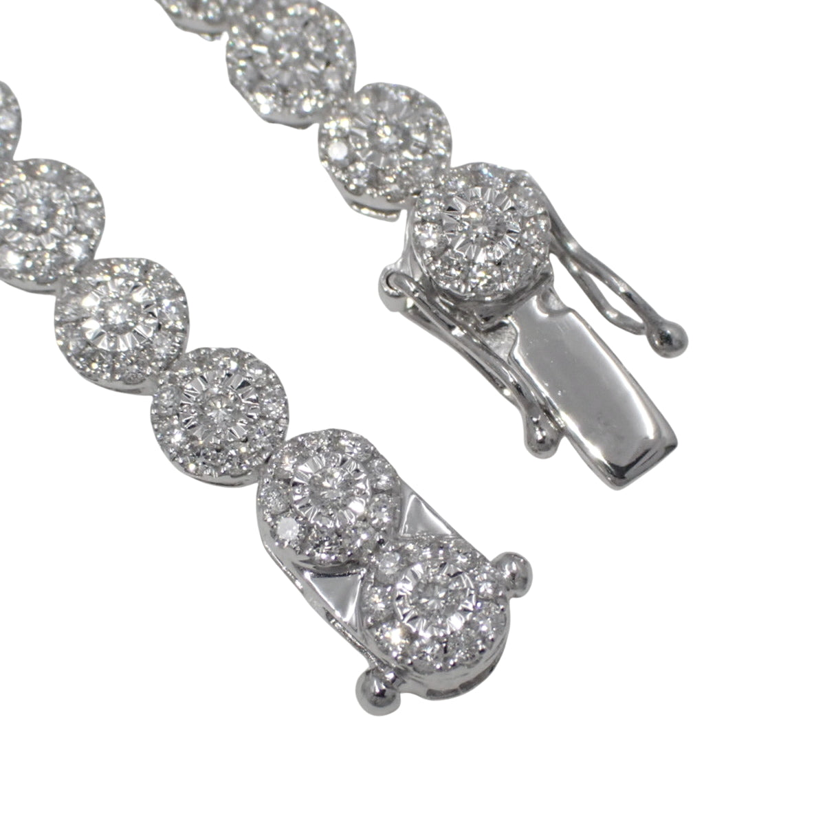 Diamond Tennis Necklace D8.15 K18 White Gold WG