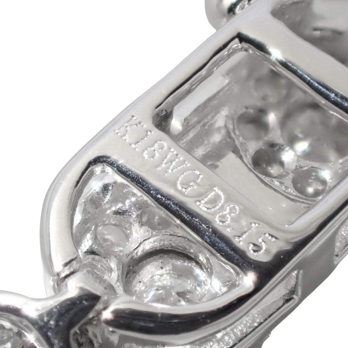 Diamond Tennis Necklace D8.15 K18 White Gold WG