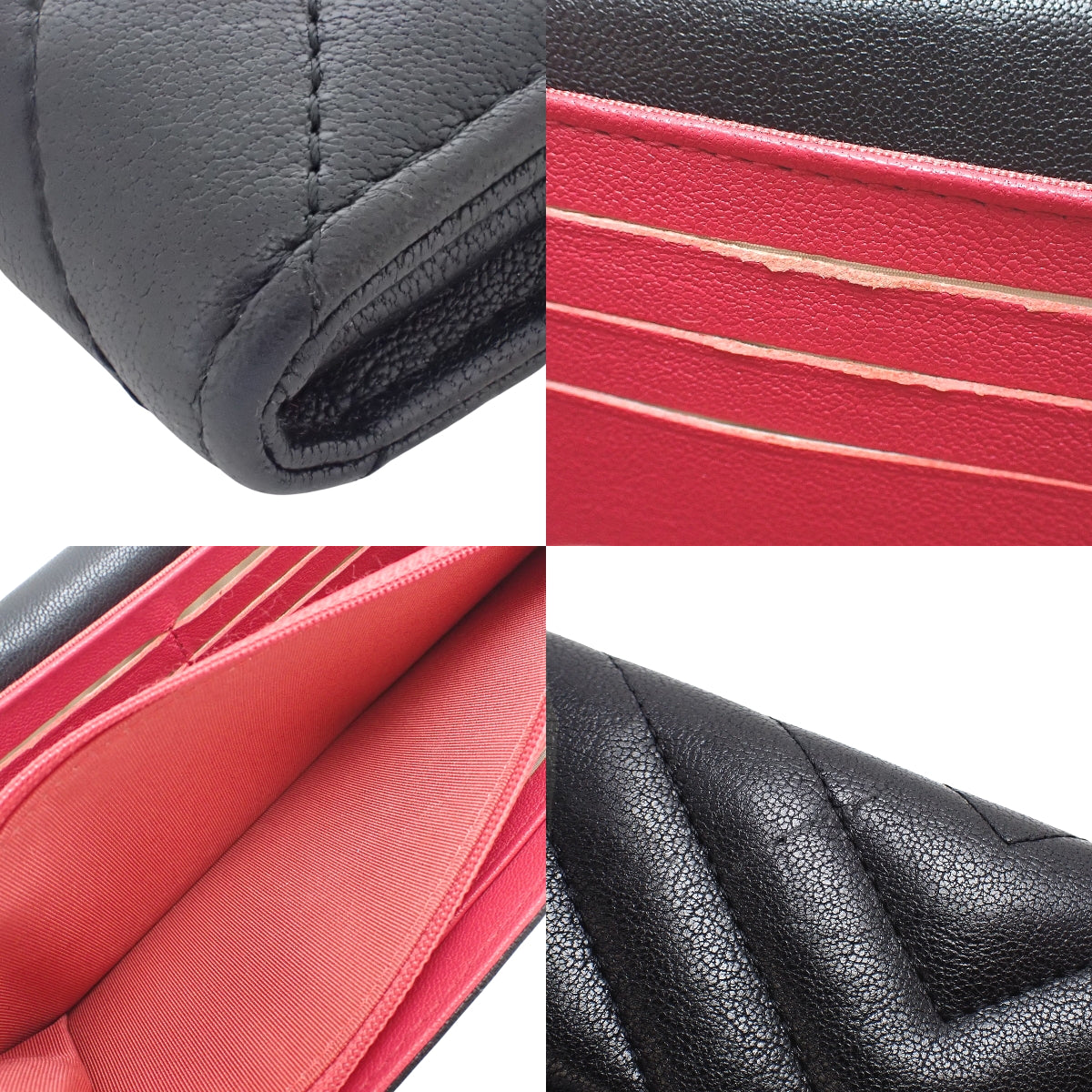 2.55/Chevron Long Flap Wallet in V-Stitch Lambskin