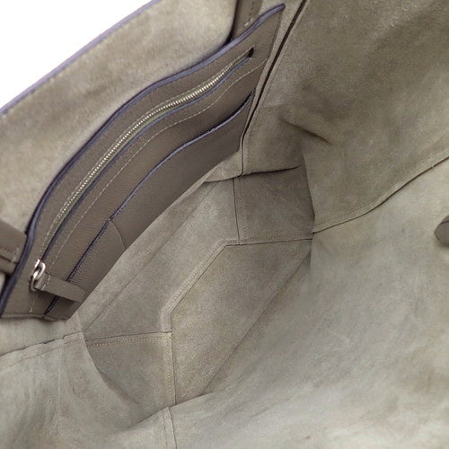 Kaba Phantom 中号旧徽标皮革灰褐色