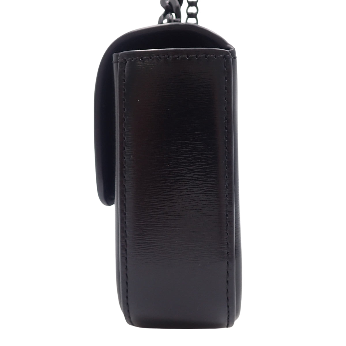 Cuir Triomphe Chain Shoulder Bag, Calfskin, Black, 199243BF4