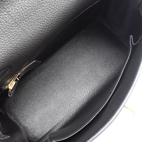 【新品】ケリー25 (内縫い) トゴ ブラック ゴールド金具 K刻印