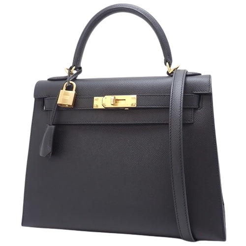 Kelly 28 (outside stitching) Veau Epsom □M stamp