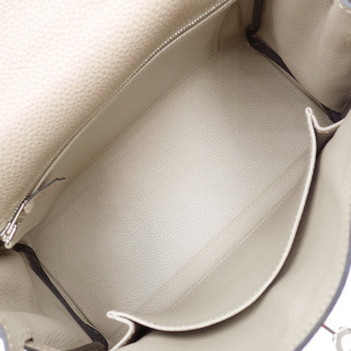 Kelly 25(内缝线)Togo,钯金配件,Tourtiere 灰色,□P 印章