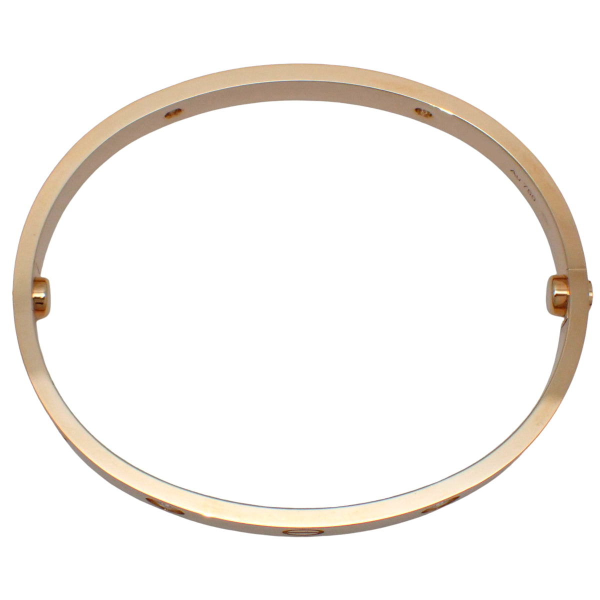 LOVE Bracelet Classic Model Diamond 18K Pink Gold PG 4PD Love Bracelet