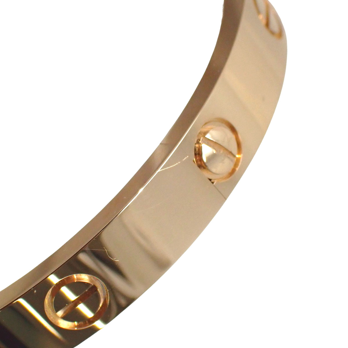 LOVE Bracelet Classic Model Diamond 18K Pink Gold PG 4PD Love Bracelet