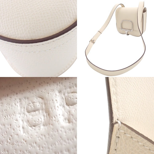 Della Cavalleria Mini Epsom Leather Nata with Palladium Hardware, B Stamp