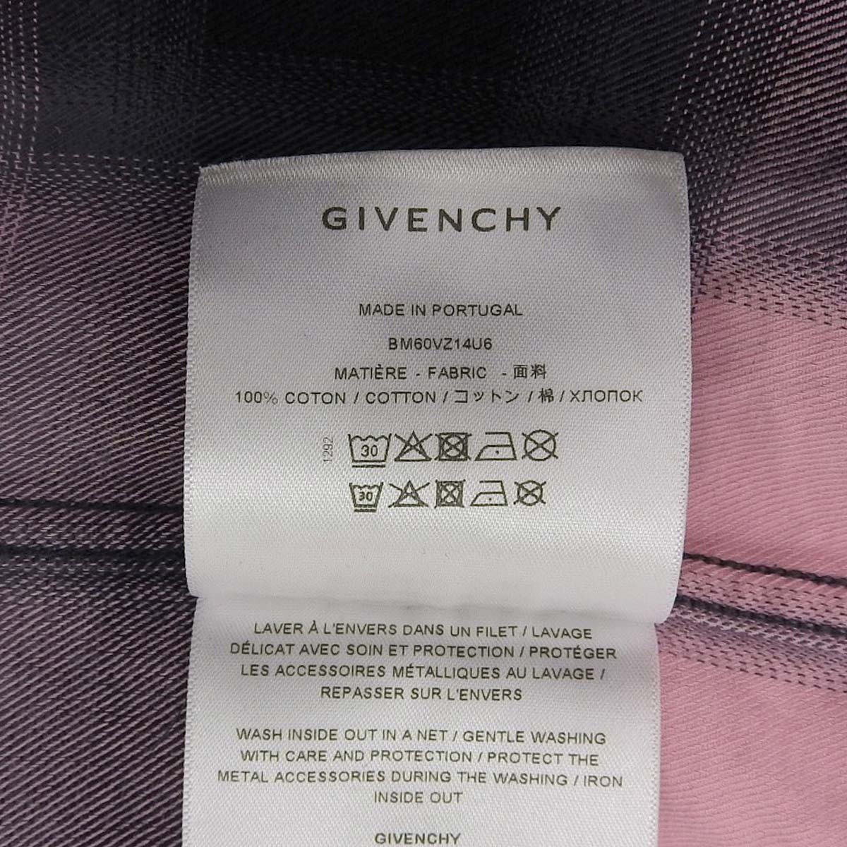 チェックロゴ シャツ 38 トップス 長袖 アパレル