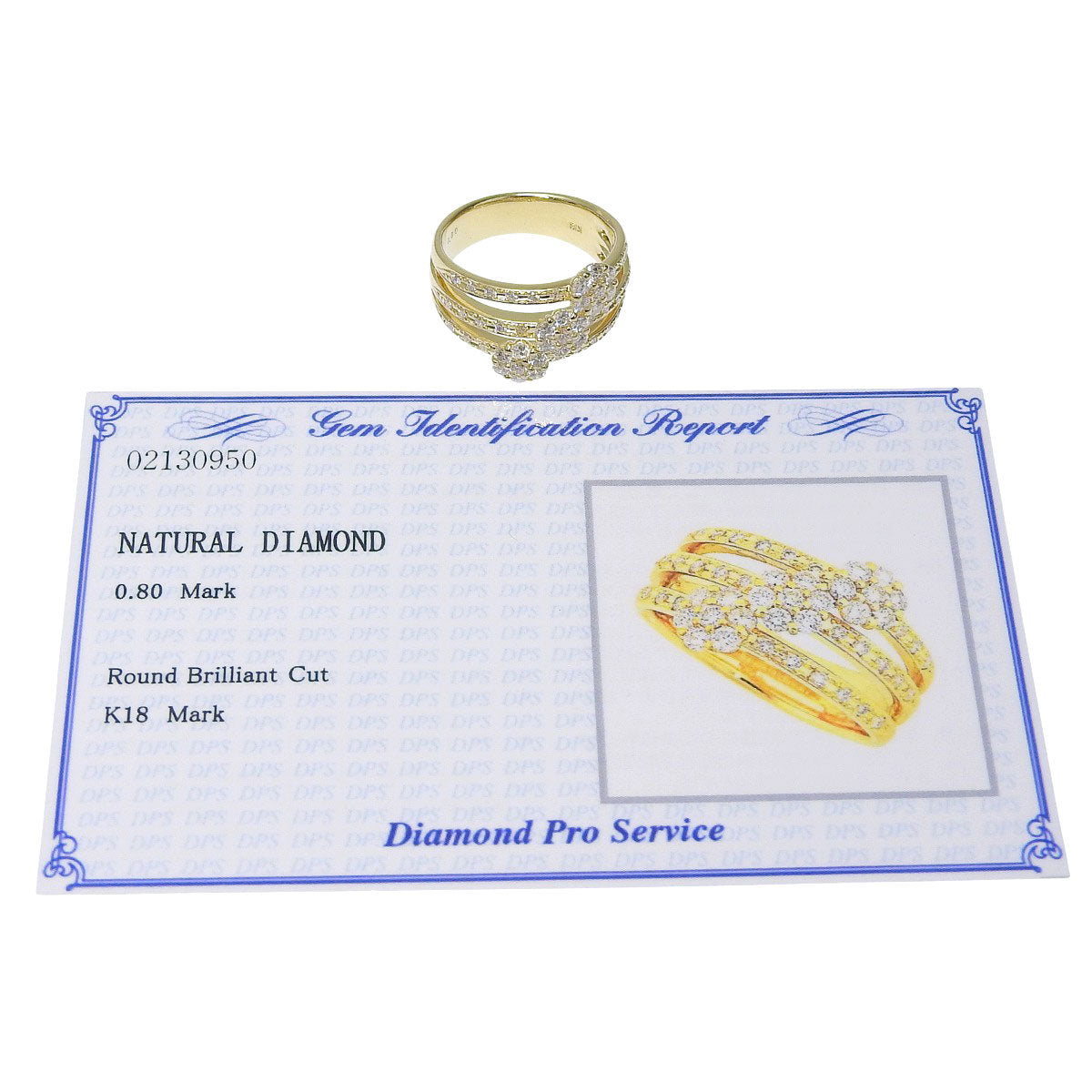 Flower diamond ring, 0.80 carats, 18k yellow gold.