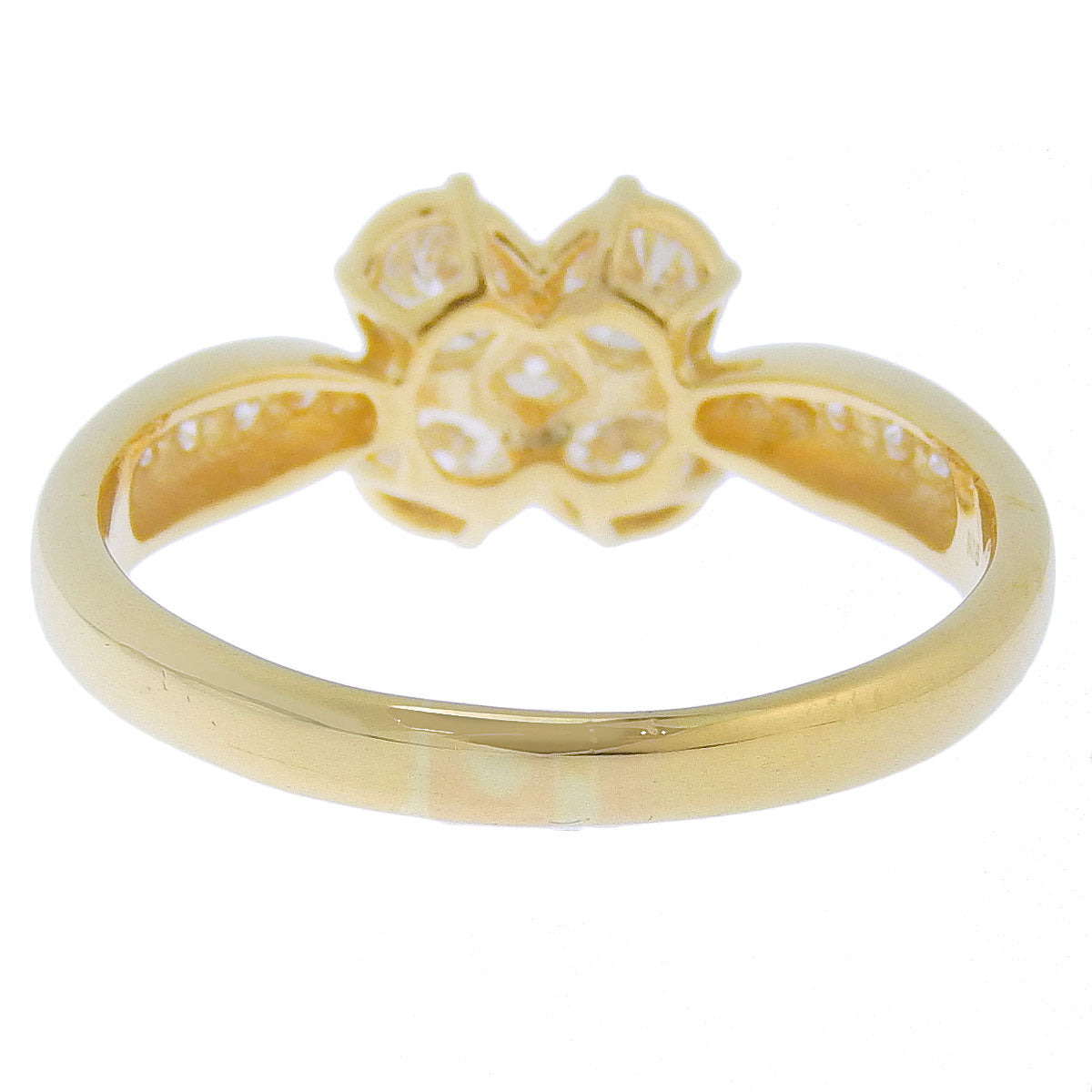 Clover Diamond Ring, Yellow Gold (K18YG)