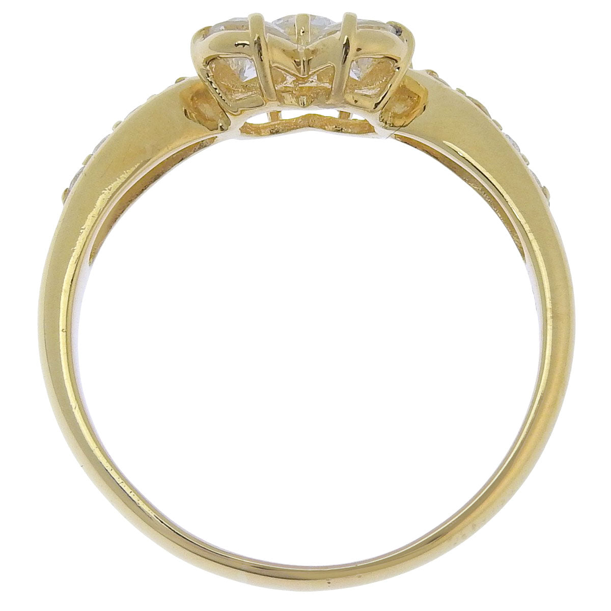 Clover Diamond Ring, Yellow Gold (K18YG)