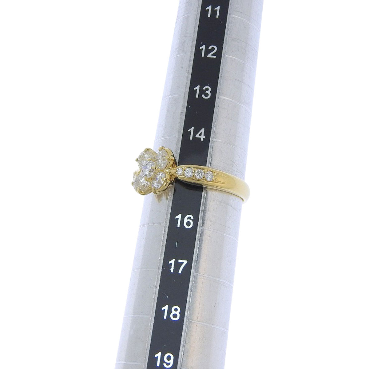 Clover Diamond Ring, Yellow Gold (K18YG)
