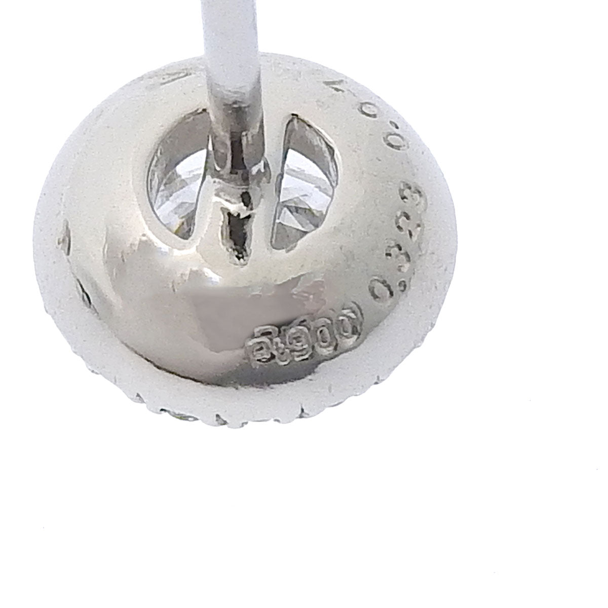 Diamond stud earrings, D0.323, 0.07, 0.326, 0.07, Platinum Pt900