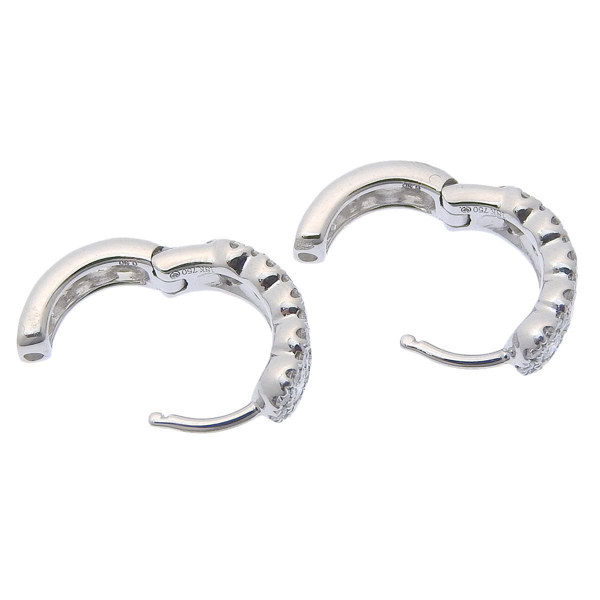 Diamond Earrings, 0.50 carats each, White Gold (K18WG)