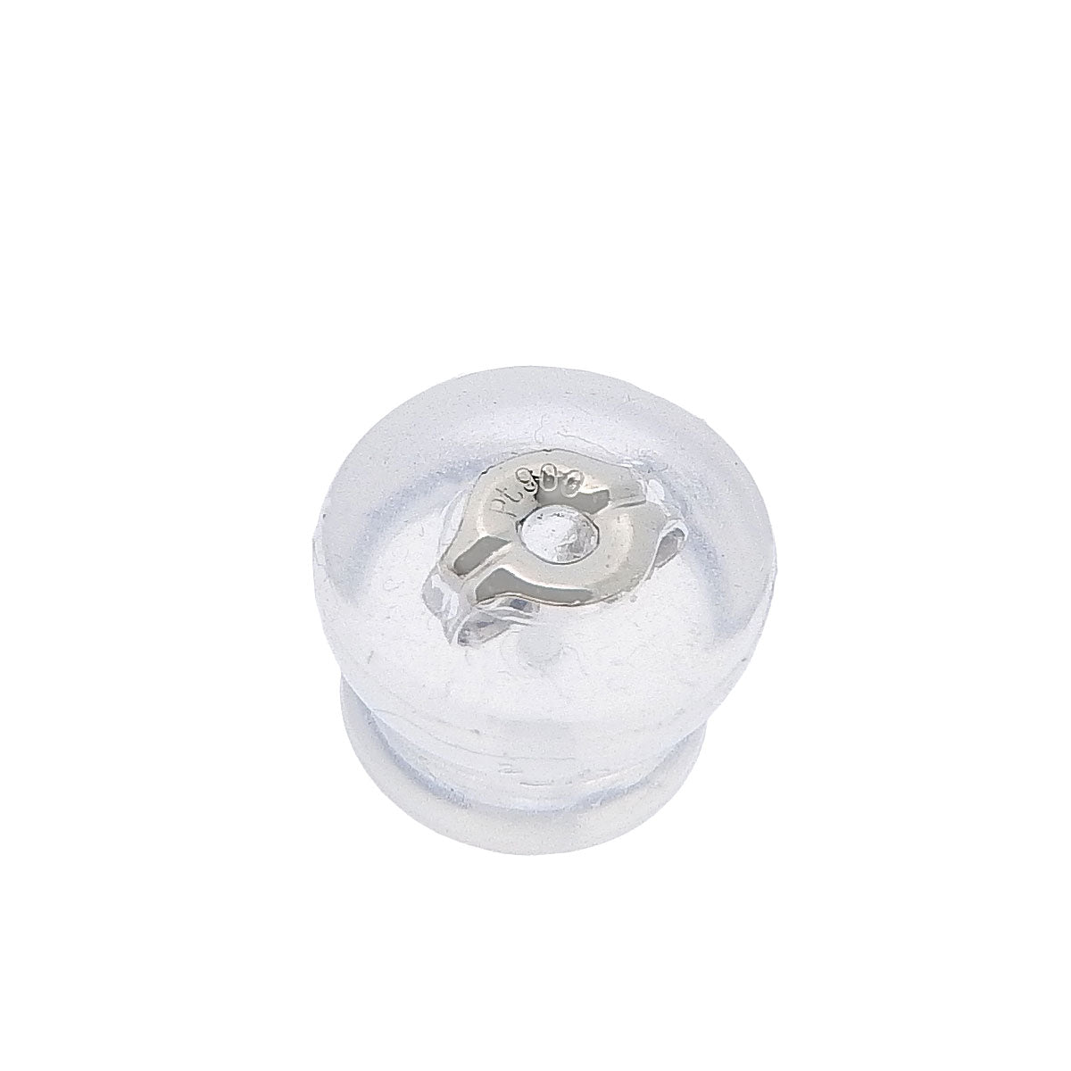 花朵造型钻石耳环 D1.00 K18WG K14WG Pt900