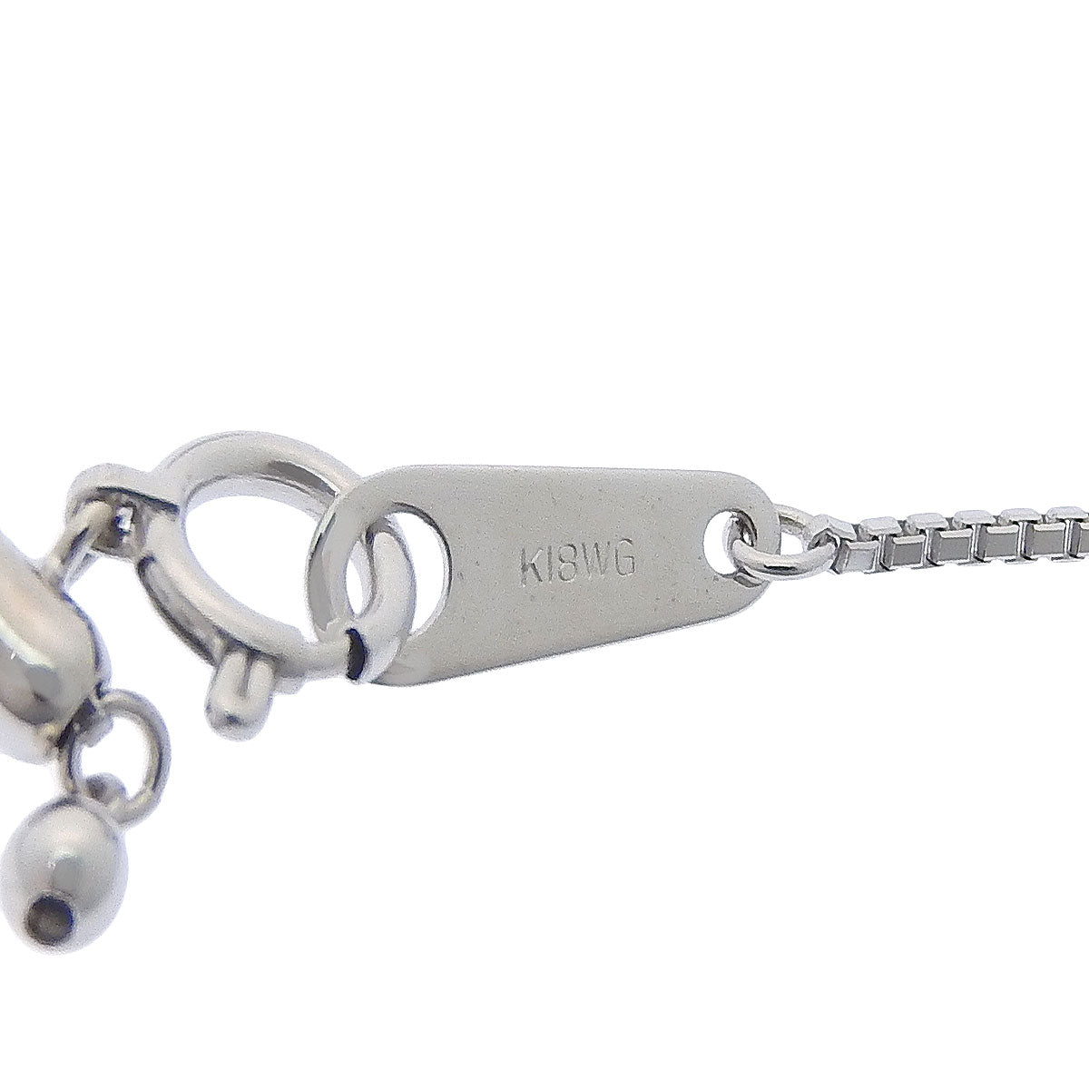 Circle Diamond Necklace D0.527, 1.94 Platinum Pt900 White Gold K18WG