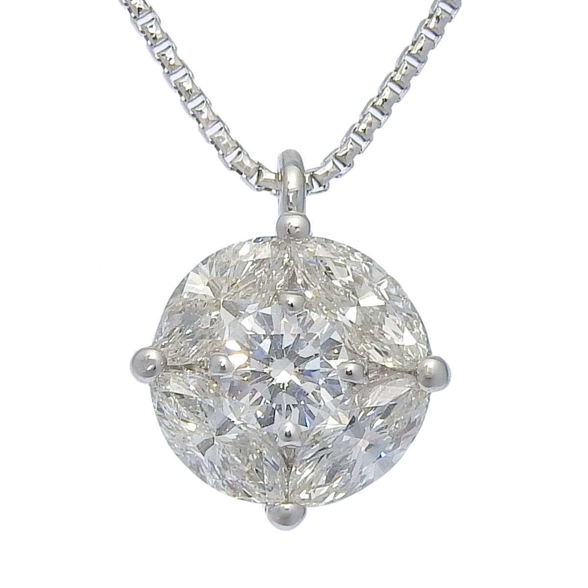 Diamond Necklace, 1.03 carats, Platinum (Pt850)