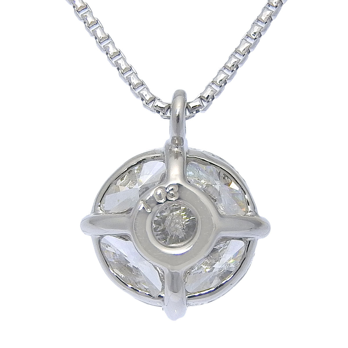 Diamond Necklace, 1.03 carats, Platinum (Pt850)