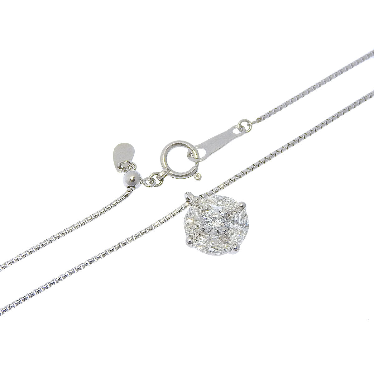 Diamond Necklace, 1.03 carats, Platinum (Pt850)