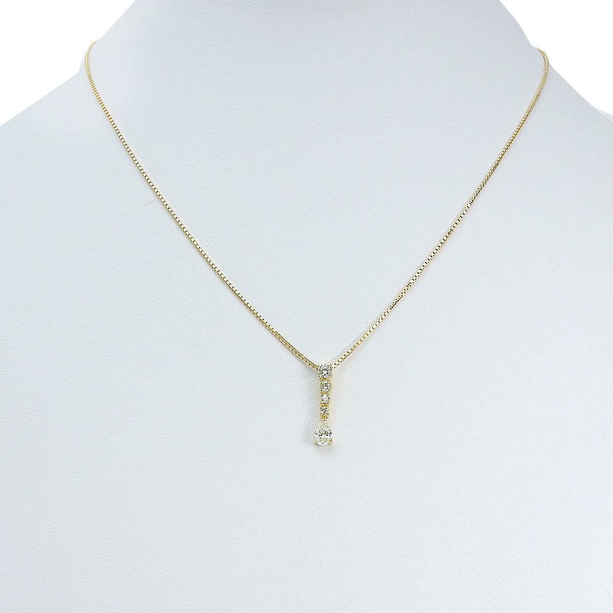 ラインダイヤネックレス D0.55 イエローゴールド K18YG