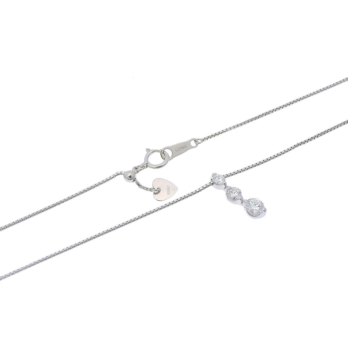 Diamond Trilogy Necklace, 0.51 carats, White Gold (18K)