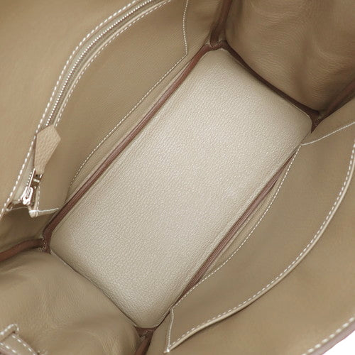 【未使用】バーキン25 トゴ パラジウム金具 エトープ/エトゥープ シルバー金具 W刻印