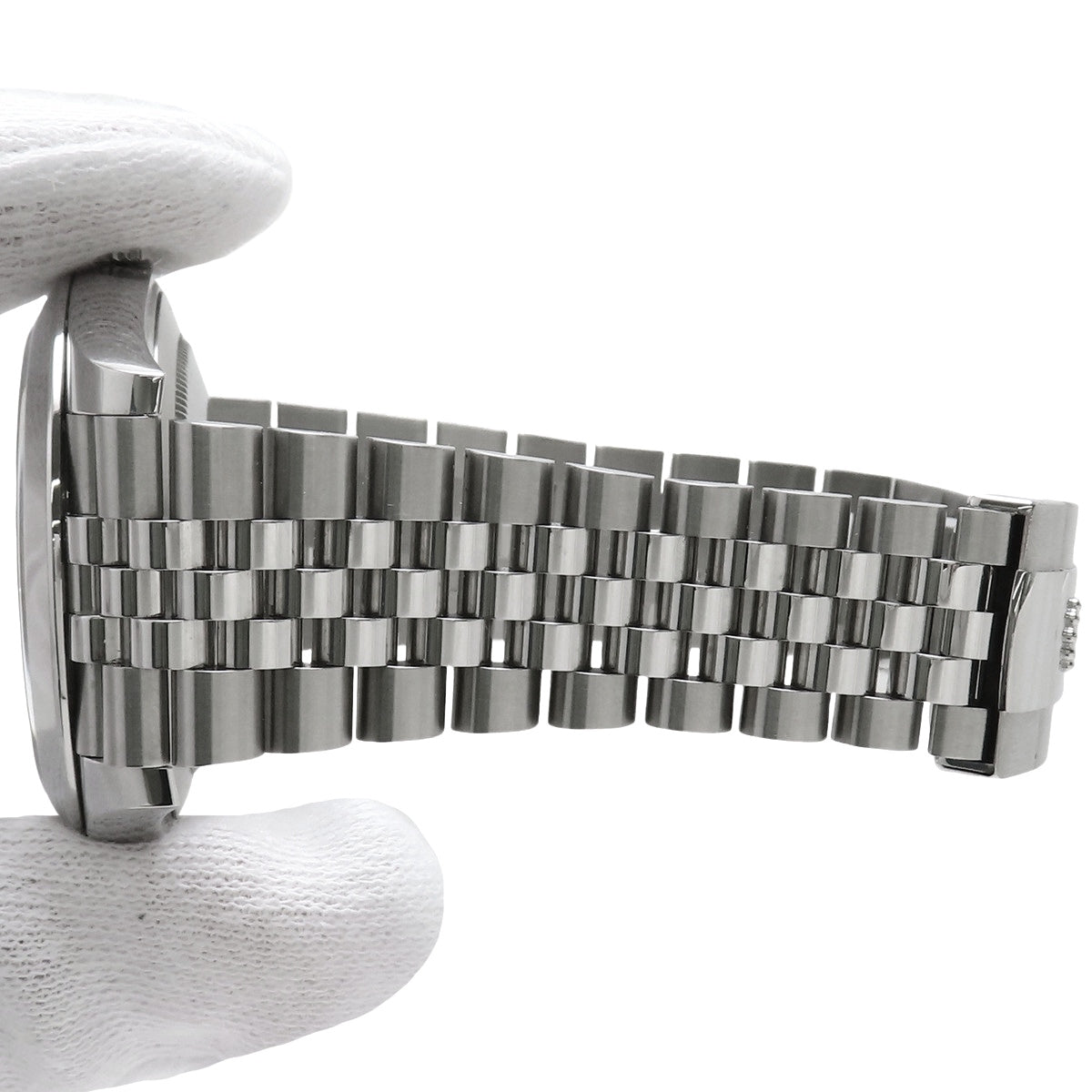 126300 Datejust 41 SS, random serial number, automatic winding, black dial.