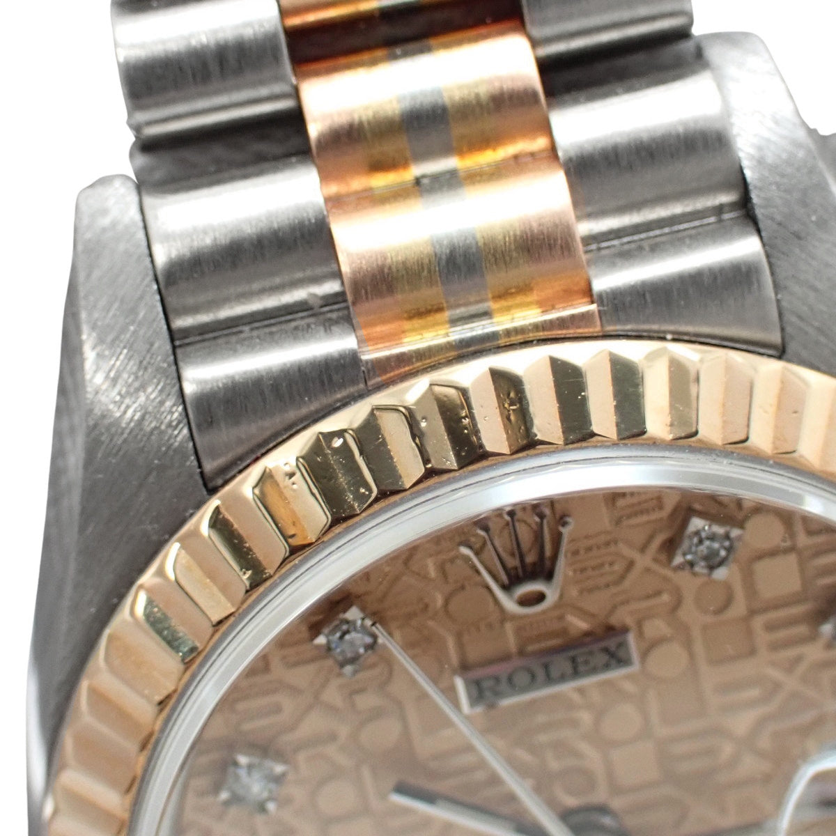 69179G 日志型腕表 YG/WG/PG 自动上链 香槟金 三色金