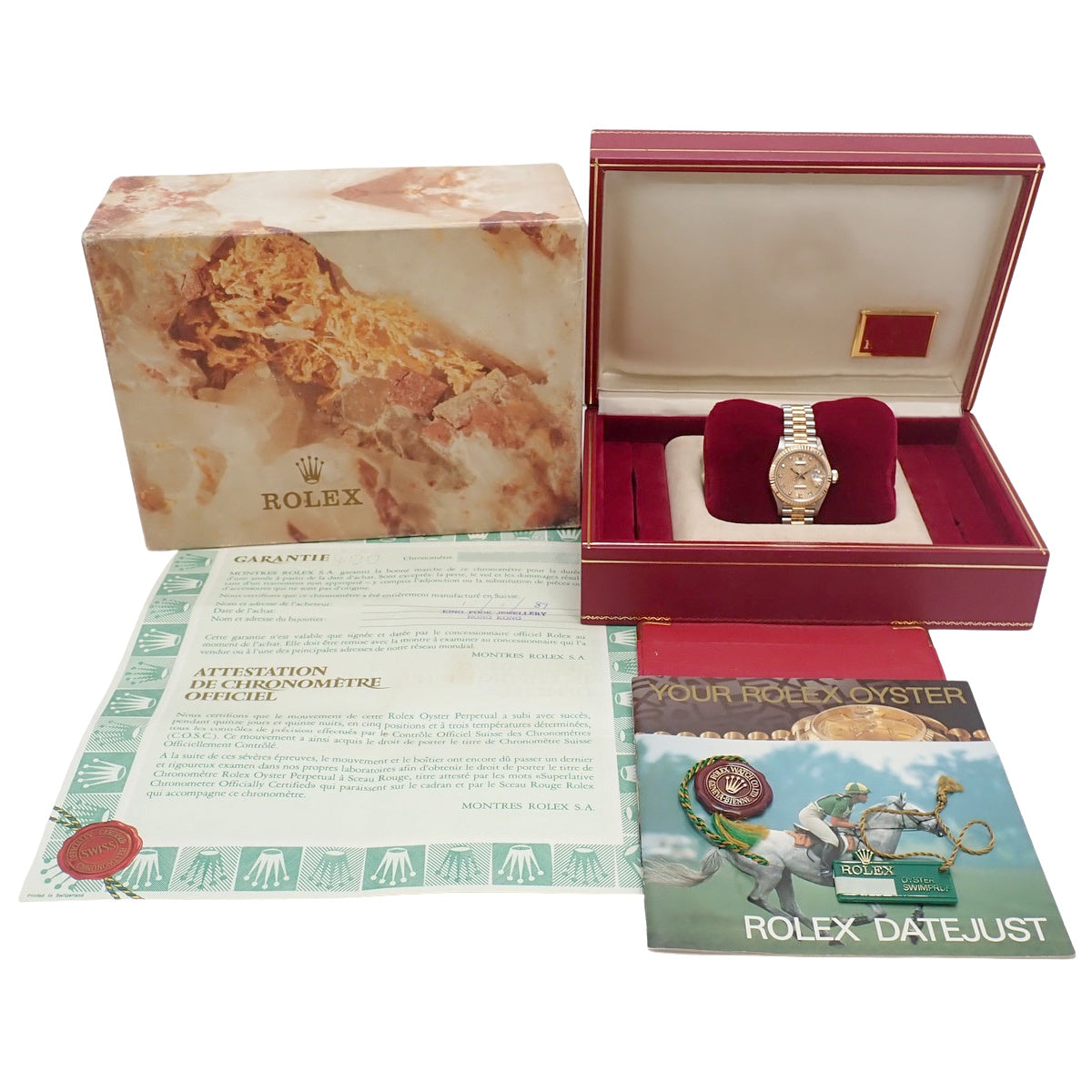 69179G 日志型腕表 YG/WG/PG 自动上链 香槟金 三色金