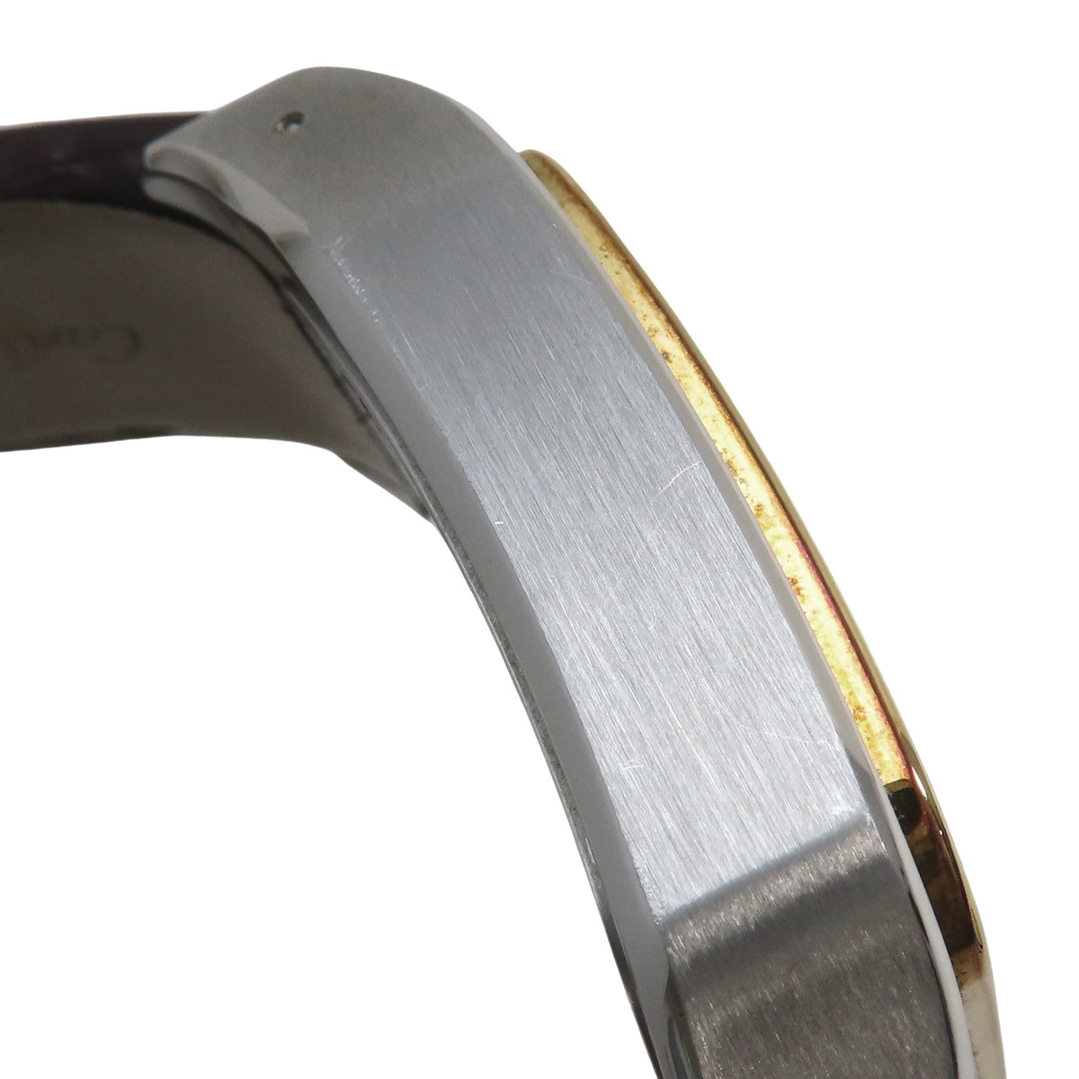 W20072X7 Santos 100LM YG/SS/Leather Automatic Silver