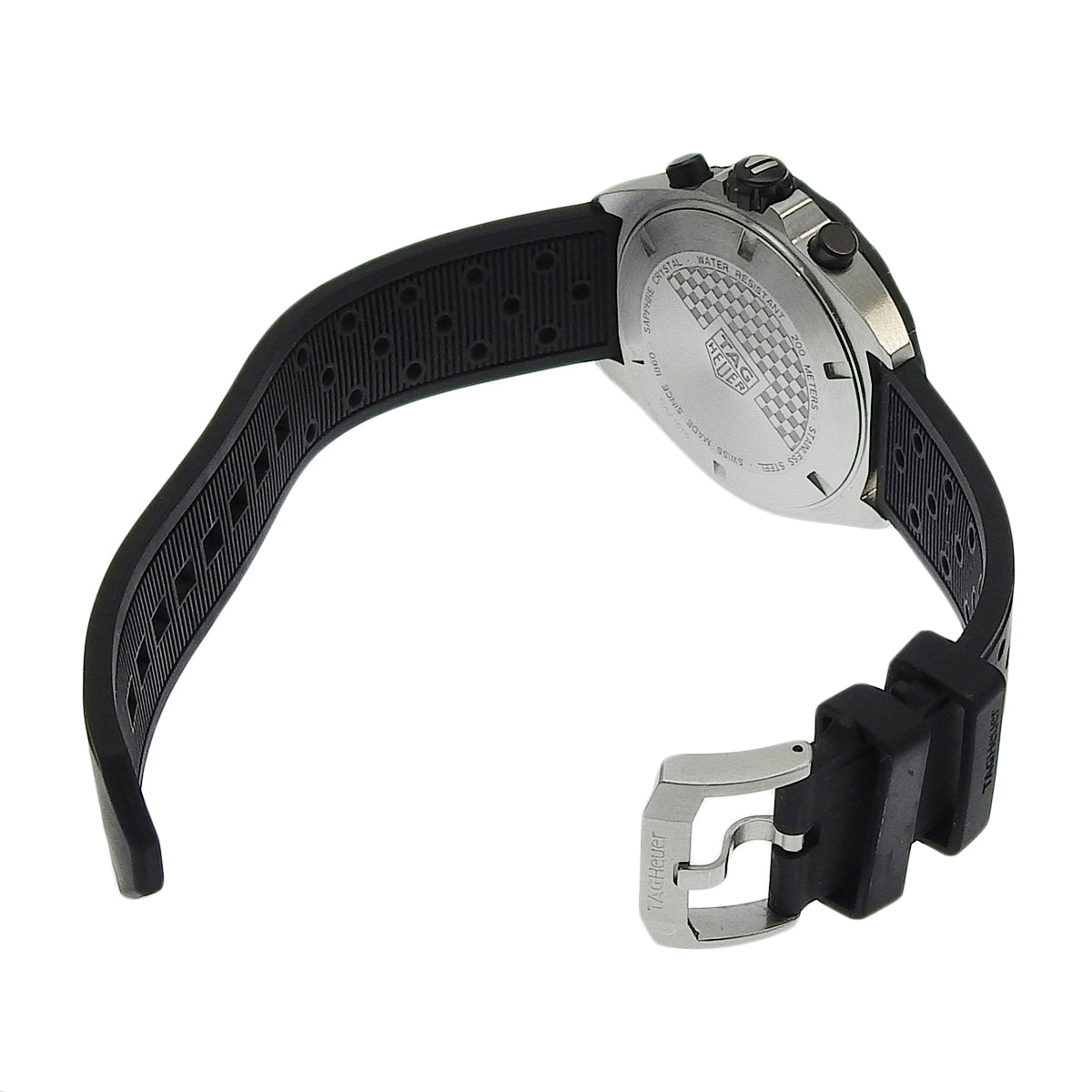 CAZ1010.FT8024 一级方程式计时码表 不锈钢/橡胶 石英表带 黑色