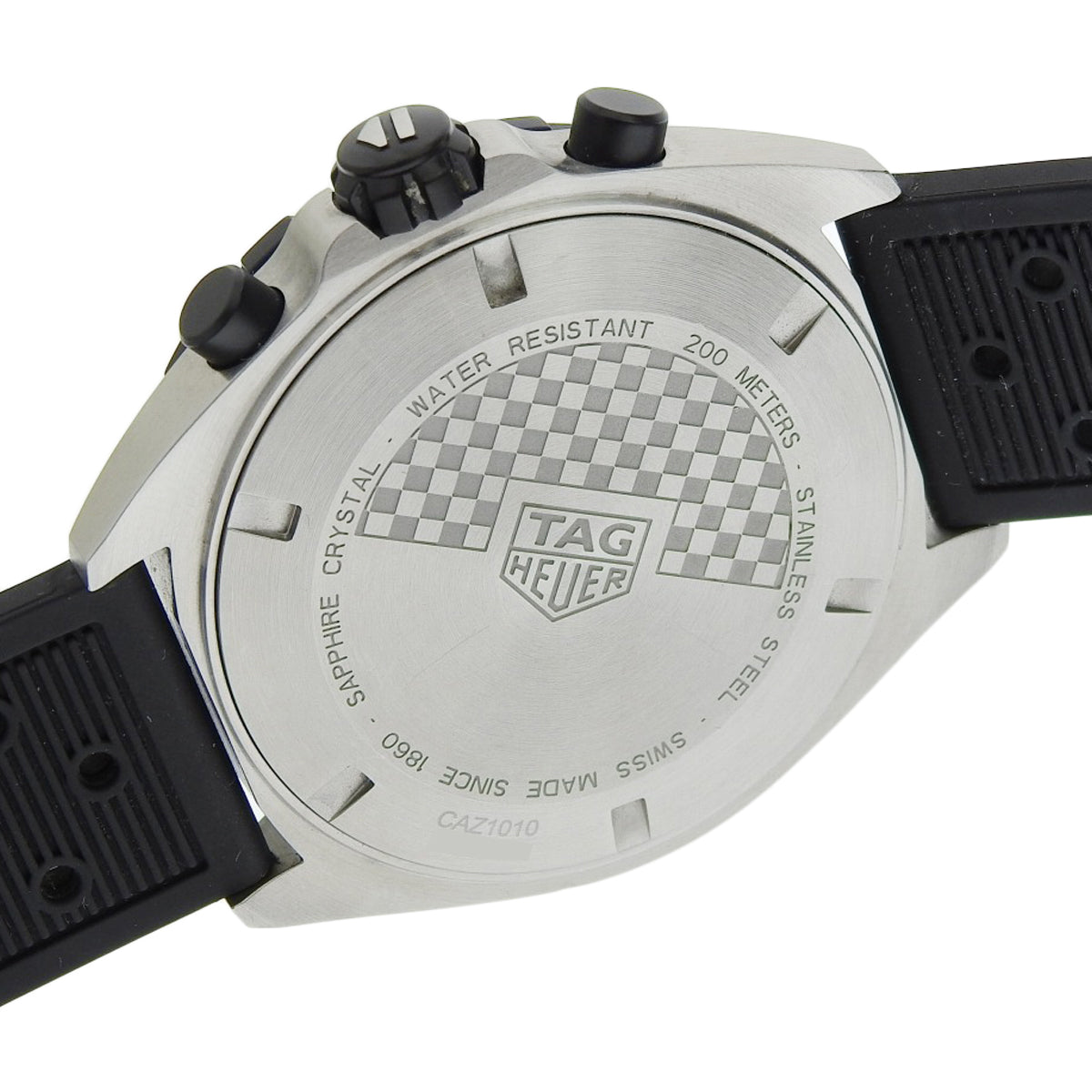 CAZ1010.FT8024 一级方程式计时码表 不锈钢/橡胶 石英表带 黑色