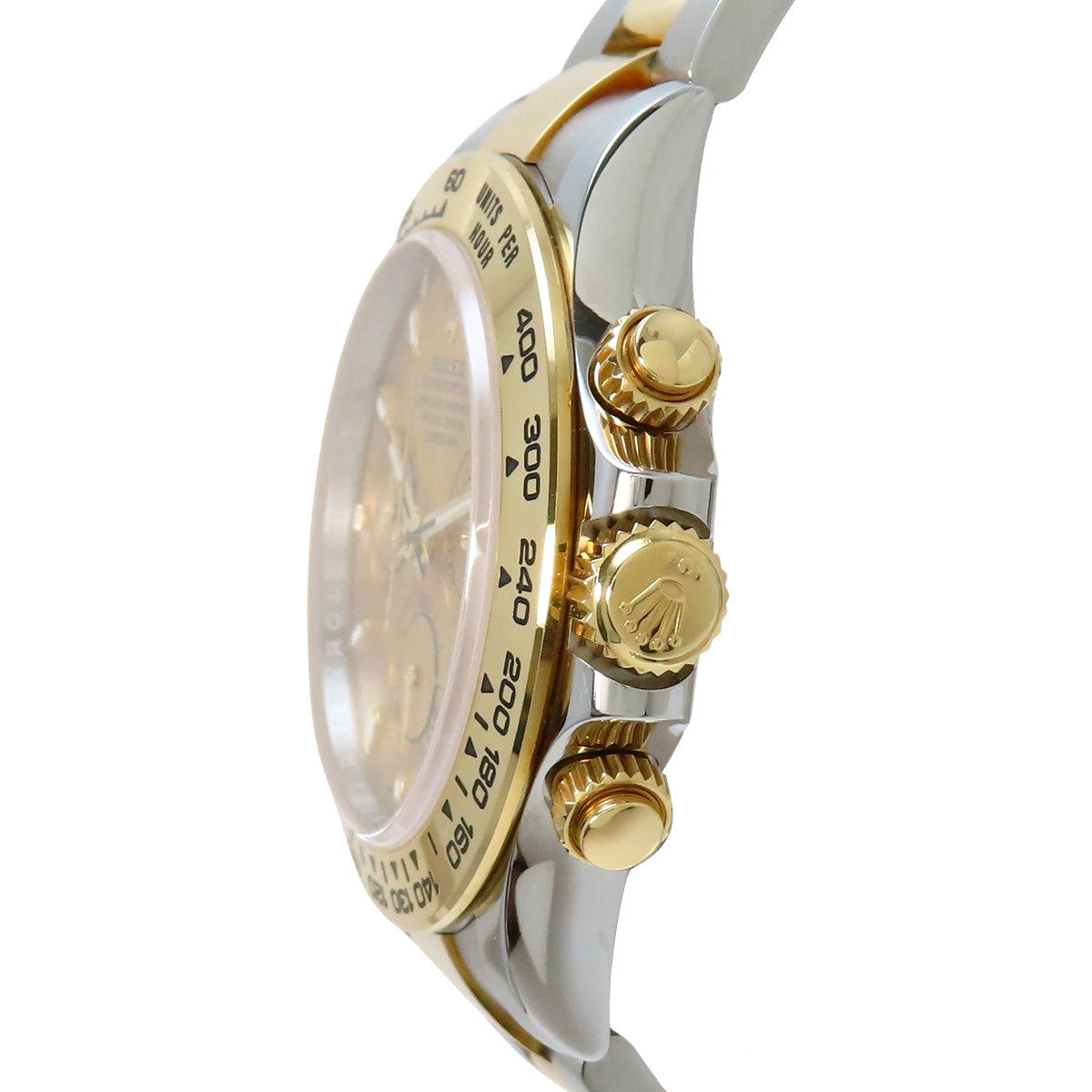 116503 Daytona YG/SS, random serial number, automatic winding, champagne gold.