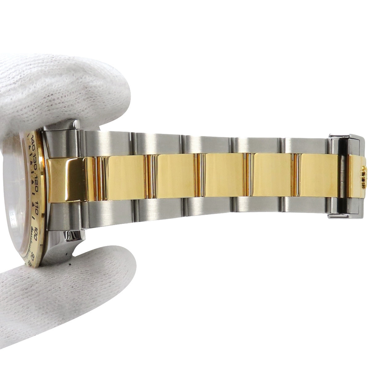 116503 Daytona YG/SS, random serial number, automatic winding, champagne gold.