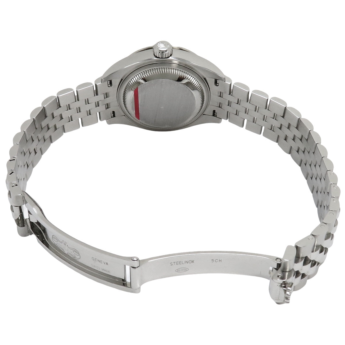 Datejust 28 279384RBR WG/SS, random serial number, automatic winding, dark gray dial, diamond bezel.