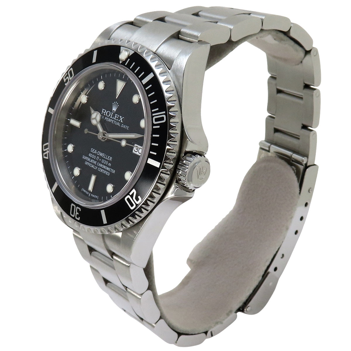 劳力士 Sea-Dweller 16600,Sea-Dweller,精钢材质,F字头,黑色表盘,自动上链。