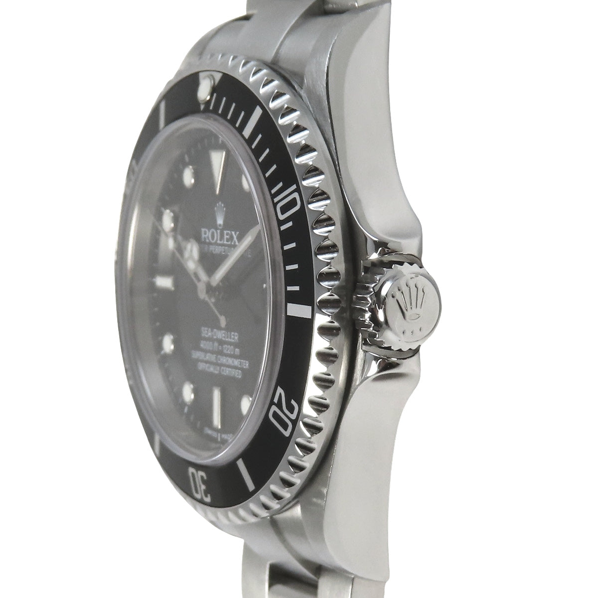 劳力士 Sea-Dweller 16600,Sea-Dweller,精钢材质,F字头,黑色表盘,自动上链。