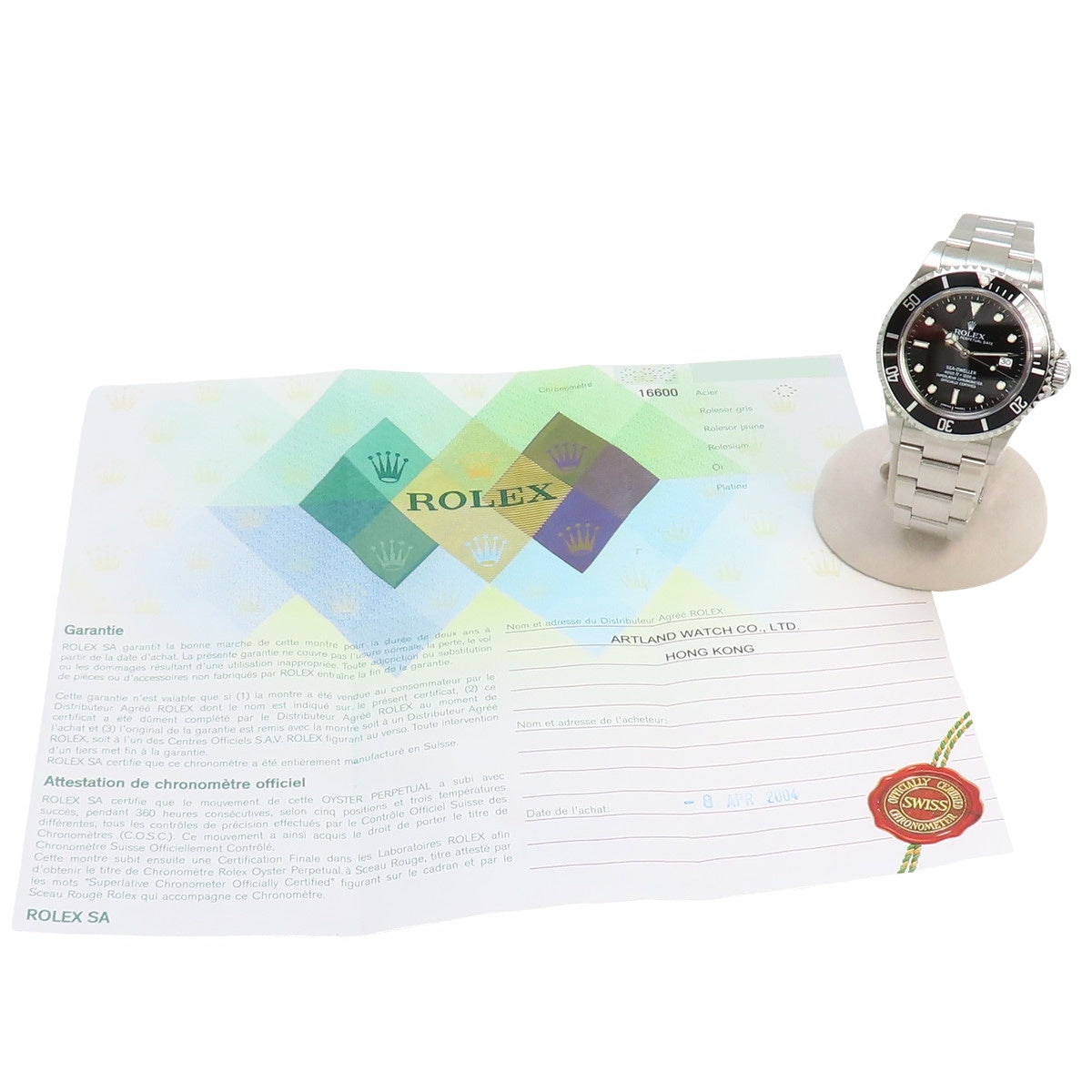 劳力士 Sea-Dweller 16600,Sea-Dweller,精钢材质,F字头,黑色表盘,自动上链。